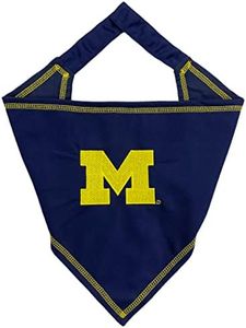 Pets First NCAA Michigan Wolverines Tie Bandana, Large/x-Large. Dog Bandana Scarf Bib for Pet Cat Dog. The Ultimate Game-Day, Party Bandana (MI-3550-L-XL)