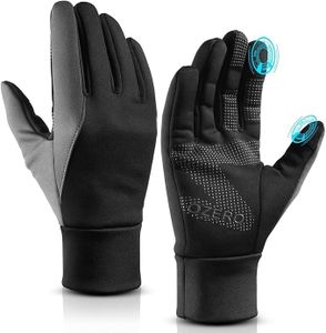 OZERO Winter Gloves for Women - Touchscreen Anti-Slip Palm Windproof Thermal Cycling Glove for Texting Hiking Driving Running (Small)