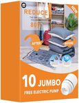 10 Jumbo Vacuum Storage Bags with E