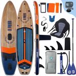 Niphean (Extra Large) Inflatable Paddle Board, SUP for 2+1 People/Family, Stand Up Paddle Board with (Beginner Friendly) Balanced Wing, Waterproof Phone Pouch, Paddle Boards for Adults, Gift Ideas