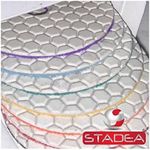 STADEA 4" Dry Diamond Polishing Pads for Granite Marble Concrete Stone Granite Tile Polishing Kit - 5 Pcs Pads, 1 Rubber Backer (5/8" 11) Set