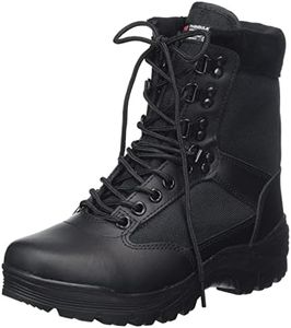 Tactical Bottines à fermeture Éclair YKK Kaki, Noir, 42 EU