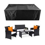 CKCLUU Patio Furniture Set Cover Outdoor Sectional Sofa Set Covers Outdoor Table and Chair Set Covers Water Resistant 78 Inch L x 62 Inch W x 30 Inch H