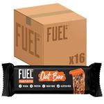 FUEL10K Peanut Butter Oat Bars, High in Protein & Fibre, 45 g (Pack of 16)