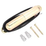 Electric Guitar Single Coil Pickup with Alnico V Magnet, DIY Your Guitar, for Electric Guitars and Cigar Electric Box Guitars (Gold)