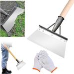 WHAPELQ Multifunctional Cleaning Shovel,Multi-Functional Outdoor Garden Cleaning Shove Spade Stainless Steel Cleaning Shovel Flat Shovel Garden Tools Weed Remover Tool Patio Weed Remover Tool