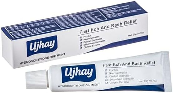 UJhay Hydrocortisone Ointment Used for Pruritus- Dermatitis- Chronic Eczema,Maximum Strength Cortisone Ointment Quick Relief Anti Itch| Effective Anti Allergic Properties