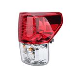 Tail Light Assembly Compatible With 2010-2013 Toyota Tundra Halogen Rear Brake Taillight Taillamp Right Passenger Side With Bulb and Harness Replaces# 815500C090 815600C090 TO2800165 TO2800183