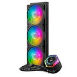 Cooler Master MasterLiquid 360 Ion CPU Liquid Cooler - 2.1" LCD Display, AIO Water Cooling System, Gen X Dual-Chamber Pump, Mobius 120P ARGB Fans, Addressable Gen 2 RGB, LGA1700 & AM5 Brackets