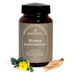 Earthful Multivitamin for Women 40+, 50+, Nearing Menopause | Improved Immunity, Hormonal Health, Skin, Hair & Bone Health | 100% Natural and Plant Based with 12 Vital Vitamins, Herbs | 60 Capsules