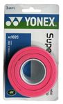 YONEX Overgrip Super GRAP 3 Pack - Tennis, Badminton, Squash - Pink