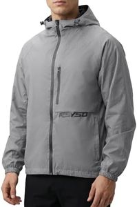 RSYSO 360° Reflective Jacket for Men & Women - Fully Reflective Windbreaker with Breathable Mesh Lining, Self-Packing Design for Night Cycling, Running, Motorcycle & Dog Walking
