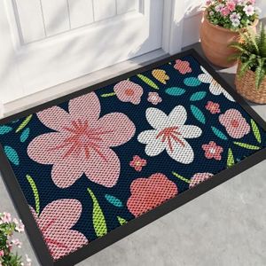 WELDUN Front Door Mat, Heavy Duty Non-Slip Rubber Dirt Trapper 71"x47.5"