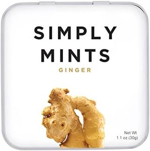 Simply Mints | Ginger Breath Mints | Pack of Six (270 Pieces Total) | Made With Real Ginger, Good for Nausea