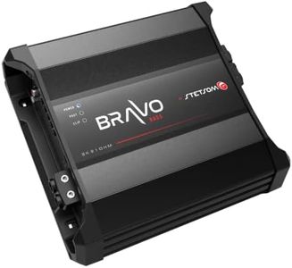 Stetsom Bravo BASS 3000 1 Ohm Mono Subwoofer Car Audio Amplifier, 3000.1 3K Watts RMS, 1Ω Stable, Sound Quality, Crossover & Bass Boost 3000W Sub Amp, Smart Coolers