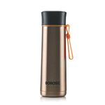 Borosil Hydra Sprint 400 ml Stainless Steel Water Bottle | Double Wall Vacuum Insulated BPA Free Flask | 20 Hrs Hot & 24 Hours Cold | Bottle for Office, Gym, School, College | 1 Year Warranty, Gold