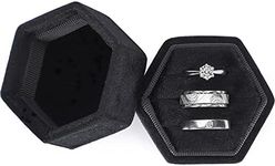 WantGor Velvet Jewelry Ring Box, 3 