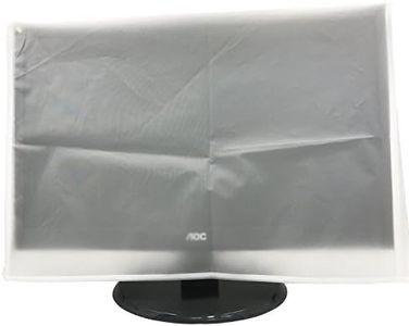 Monitor Dust Cover, LED/LCD Antistatic Vinyl Flat-Screen Computer Monitor Water Proof Protective Case By SZBRO for 26" (26W x18H x4D)