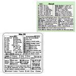 2pcs Mac Shortcut Sticker, Mac OS Excel Shortcuts Sticker Keyboard Shortcut Sticker Windows Adhesive Shortcut Decal Vinyl Compatible with MacBook 13-16 inch