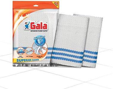 Gala Microfiber Advance Floor Cleaning Cloth(Pocha) for Mopping - White, Pack of 2 (163054)