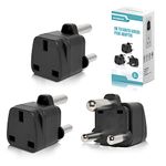 3-PACK UK to South Africa Plug Adapter,SHUOMAO UK to South Africa Travel Adapter Converter Plug,UK Travel Adapter for South Africa,Namibia,Swaziland, Lesotho,Bhutan,Botswana and More(Type M)