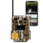 Moultrie Mobile Edge Pro Cellular Trail Camera - Auto Connect, Nationwide Coverage, False Trigger Elimination Tech,1080p Video with HD Audio, 100ft Detection Range