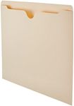 Amazon Basics File Folders Jacket, Reinforced Straight-Cut Tab, Flat-No Expansion, Letter Size, Manila, 100-Pack - AMZ600