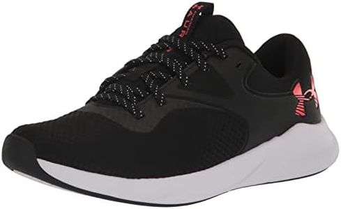 UNDER ARMOUR Women's Charged Aurora 2 Cross Trainer, (004) Black/Black/After Burn, 6.5