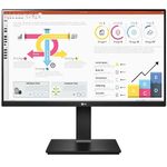 LG 24 inch (60.45 cm) QHD (2K) 2560x1440 Pixels, IPS-sRGB 99%, Height Adjust, Pivot (2Way), Swivel, Tilt, USB-C (65W PD) Display Port, HDMI, Black Color - 24QP750