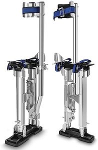 FAHKNS Drywall Stilts 18"-30", Stilts for Adults Adjustable Aluminum Work Stilts for Sheetrock Drop Ceiling Painting Painter Pruning Branches or Cleaning