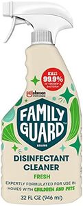 Family Guard Brand Disinfectant Spray Trigger & Multi Surface Cleaner, Antibacterial Spray, Expertly Formulated for Use In Homes with Children & Pets, Fresh Scent, 32 oz (Pack of 1)