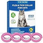 4 Pack Flea Collar for Cats, Cat Fl