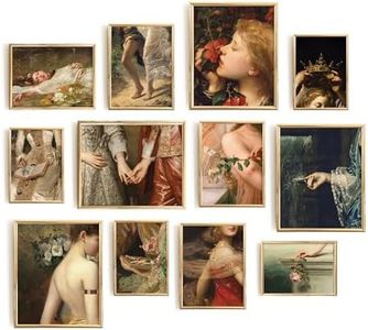 Lucky Numen Set 12 Renaissance Wall Art, Victorian Gothic Decor, Victorian Wall Decor, Famous Paintings Wall Art, Impressionist Wall Art, Fine Classic Art Prints, Romantic Wall Art [8x10 UNFRAMED]