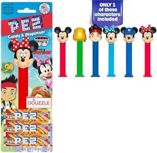 DOUzzle Kosher Pez Candy & Disney Junior Mickey Mouse Dispenser + 3 Assorted Fruit Refills (Pack of 1) Gluten Free, Kosher Parve, USA Made