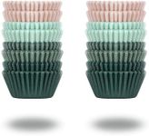 Bake Choice 400 Pcs Mini Cupcake Liners for Baking, Cupcake Liner, Greaseproof Muffin Liners, Parchment Paper Muffin Liners, Calyx Series Cupcake Liners for Party, Wedding, Birthday