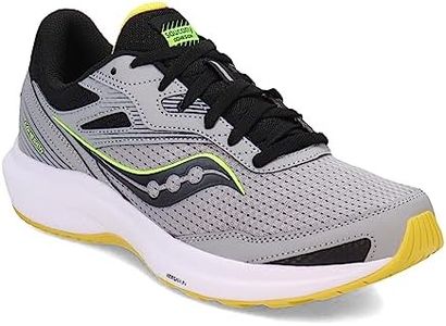 Saucony Mens Cohesion 16 Running Shoe, Fossil/Sulphur, 7 US