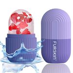 Furskin Ice Roller for Face, Eyes & Body (Purple) – Reusable & Unbreakable Facial Massager for Puffiness, Skin Tightening & Glowing Skin
