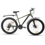 ROADGIANT Legacy 27.5T | MTB | Aluminum Alloy Frame Bicycle | Dual Disc Brakes | 21 Speed Shimano| Front Suspension | Unisex |for All-Terrain Riding (Army Green)