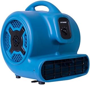 XPOWER P-830 Pro 1 HP 3600 CFM Centrifugal Air Mover, Carpet Dryer, Floor Fan, Blower, for Water Damage Restoration, Janitorial, Plumbing, Home Use…