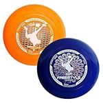 Wham-O Frisbee Freestyle - 160 Grams Sport Disc for Beach, Backyard, Lawn, Park, Camping and More - Great for All Ages (2 Pack (Blue + Orange))