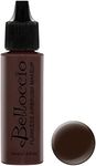 Belloccio's Professional Cosmetic Airbrush Makeup Foundation 1/2oz Bottle: Deep Ebony - Dark with Neutral Undertones