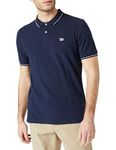 Lee Men's Pique Polo shirt, Navy Blue, L UK