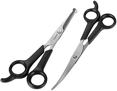 Chibuy Professional Pet Grooming Scissors Set Eye Scissors and Curved Shears Kit Pets grooming Tools for Dogs and Cats