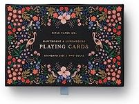 RIFLE PAPER CO. Themed Playing Cards Set of 2 | Standard Deck of Cards for Adults, for Card Games and Poker at Home or Party, Beautiful Printed Floral Design, Luxembourg