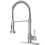 OWOFAN Pull Down Kitchen Faucet, Br