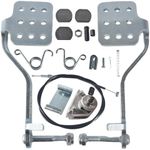 Upgrade 56" Brake Cable and Brake Throttle Pedals Return Springs Brake pads fit for Predator 212cc 196cc 6.5Hp for honda GX160 Manco 9598 9597 for Airheart MB-1 ASW Yerf-Dog Go Kart(silver)