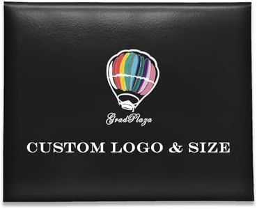 Gradplaza Custom Diploma Cover Logo for Certificate 6" x8" 8.5" x 11" 11" x14" Diploma Holder Smooth for High School,University