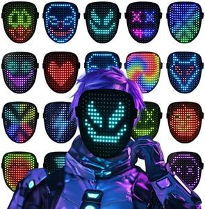 ORWINE LED Mask, Light Up Mask with Gesture Sensing, Cool Toys Teens Boys Gifts for Festival Dj Cosplay Halloween Costume Christmas Masquerade Parties Birthday Gifts for Kids