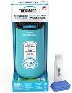 Thermacell Patio Shield Mosquito Repeller; Includes 12-Hour Refill; 15 Foot (4,5 m) Zone of Protection; Effective Mosquito Repellent for Patio; Deet Free Bug Spray Alternative; Scent Free