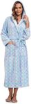 VOGMATE Women Hooded Plush Bathrobe